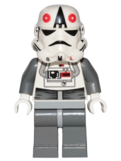 LEGO AT-AT Driver - Red Imperial Logo, Bluish Grays, Black Head, Stormtrooper Helmet minifigure