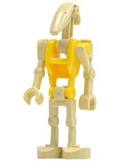 LEGO Battle Droid Commander with Straight Arm and Yellow Torso minifigure