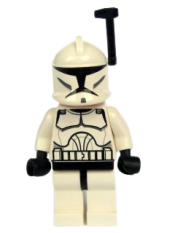 LEGO Clone Trooper (Phase 1) - Black Rangefinder, Large Eyes minifigure