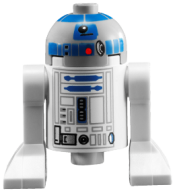 LEGO Astromech Droid, R2-D2, Light Bluish Gray Head minifigure