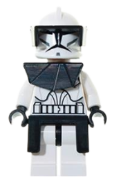 LEGO Clone Trooper (Phase 1) - Black Visor, Pauldron, and Kama, Large Eyes minifigure