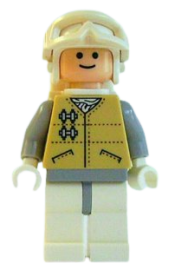 LEGO Hoth Rebel - Light Nougat Head, White Visor Snow Goggles minifigure