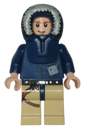 LEGO Han Solo - Light Nougat, Parka Hood, Tan Legs with Holster (2010) minifigure