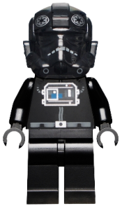 LEGO TIE Fighter Pilot (Patterned Head) minifigure