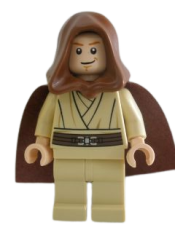 LEGO Obi-Wan Kenobi (Young with Hood and Cape, Tan Legs, Smile) minifigure