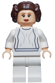 LEGO Princess Leia (White Dress, Big Eyelashes) minifigure