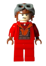 LEGO Naboo Fighter Pilot - Red Jumpsuit minifigure