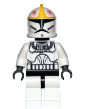 LEGO Clone Trooper Pilot (Phase 1) - Yellow Markings, Black Head minifigure