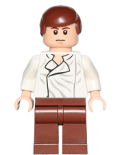 LEGO Han Solo, Reddish Brown Legs without Holster Pattern, Dual Sided Head minifigure