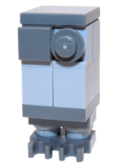 LEGO Gonk Droid (GNK Power Droid), Light Bluish Gray Body and Dark Bluish Gray Legs minifigure