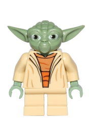 LEGO Yoda (Clone Wars, White Hair, Torso with Back Printing) minifigure