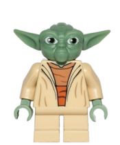 LEGO Yoda (Clone Wars, Gray Hair, Torso with Back Printing) minifigure