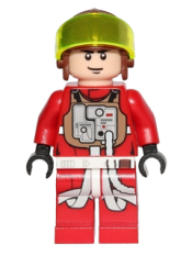 LEGO Rebel Pilot B-wing (Reddish Brown Helmet) minifigure