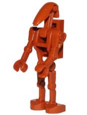 LEGO Battle Droid Dark Orange with Back Plate minifigure