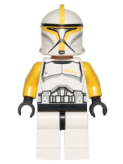 LEGO Clone Trooper Commander (Phase 1) - Yellow Arms, Scowl minifigure