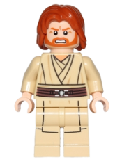 LEGO Obi-Wan Kenobi (Mid-Length Tousled with Center Part Hair) minifigure