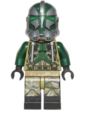 LEGO Clone Trooper Commander Gree, 41st Elite Corps (Phase 2) - Kashyyyk Camouflage, Scowl minifigure