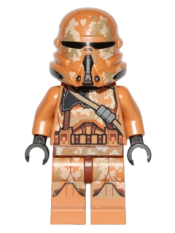 LEGO Clone Airborne Trooper (Phase 2) - Geonosis Camouflage, Smirk minifigure