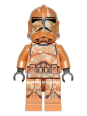 LEGO Clone Trooper (Phase 2) - Geonosis Camouflage, Scowl minifigure