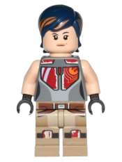 LEGO Sabine Wren - Dark Blue with Orange Highlights Hair minifigure