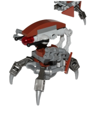LEGO Droideka - Destroyer Droid (Reddish Brown Triangles without Stickers) minifigure