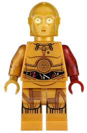 LEGO C-3PO - Dark Red Arm minifigure