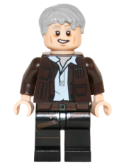 LEGO Han Solo, Old (Lopsided Grin) minifigure