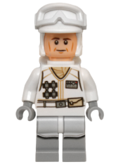 LEGO Hoth Rebel Trooper White Uniform (Cheek Lines) minifigure