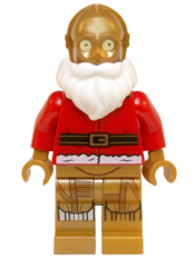 LEGO Santa C-3PO minifigure