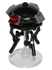 LEGO Imperial Probe Droid, Dark Bluish Gray Sensors (Reddish Brown Round Plate Inside) set