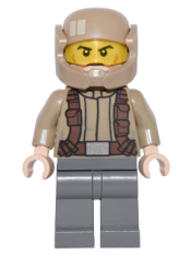 LEGO Resistance Trooper - Dark Tan Jacket, Frown, Cheek Lines minifigure