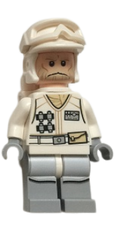 LEGO Hoth Rebel Trooper White Uniform (Tan Beard, Backpack) minifigure