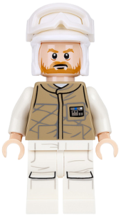 LEGO Hoth Rebel Trooper Dark Tan Uniform (Brown Beard) minifigure