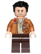 LEGO Poe Dameron (Medium Nougat Jacket, Hair) minifigure