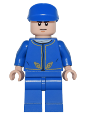 LEGO Bespin Guard - Light Nougat Head, Detailed Gold Trim, Furrowed Eyebrows minifigure