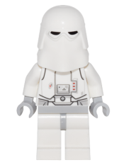 LEGO Snowtrooper, Light Bluish Gray Hips, Light Bluish Gray Hands - Backpack attached to Neck Bracket with Plate, Modified w/ Clip Ring minifigure