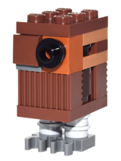 LEGO Gonk Droid (GNK Power Droid), Reddish Brown minifigure