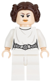 LEGO Princess Leia (White Dress, Detailed Belt) minifigure