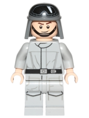 LEGO Imperial AT-ST Driver (Helmet with Goggles, Light Bluish Gray Jacket) minifigure