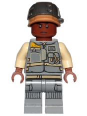 LEGO Rebel Trooper, Reddish Brown Head, Helmet with Pearl Dark Gray Band (Corporal Tonc) minifigure