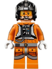 LEGO Snowspeeder Pilot Zev Senesca - Pearl Dark Gray Helmet minifigure