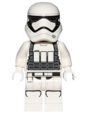 LEGO First Order Heavy Assault Stormtrooper (Rounded Mouth Pattern) - Backpack minifigure