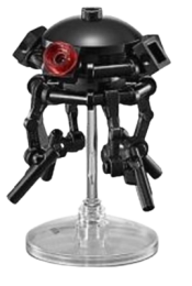 LEGO Imperial Probe Droid, Black Sensors, with Stand minifigure