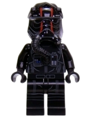 LEGO First Order TIE Pilot, Two Red Stripes on Helmet minifigure