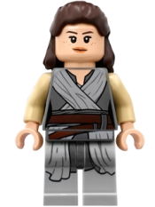 LEGO Rey - Light Bluish Gray Tied Robe minifigure