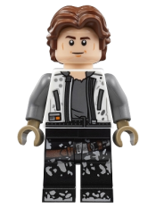 LEGO Han Solo, White Jacket, Black Legs with Dirt Stains minifigure