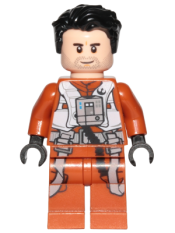LEGO Poe Dameron (Pilot Jumpsuit, Hair Swept Left Tousled) minifigure