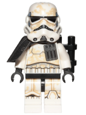 LEGO Sandtrooper (Enlisted) - Black Pauldron, Ammo Pouch, Dirt Stains, Survival Backpack minifigure