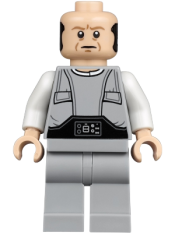 LEGO Lobot - Light Nougat, Dark Orange Eyebrows minifigure