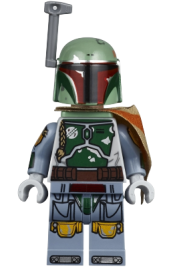 LEGO Boba Fett - Pauldron, Helmet, Jet Pack, Printed Arms and Legs, Clone Head minifigure